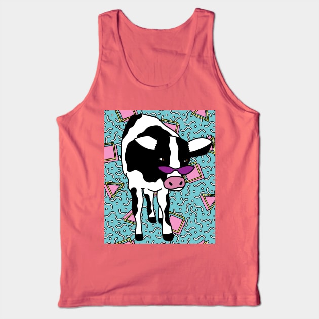Funny Cow With Sunglasses Muh Tank Top by flofin